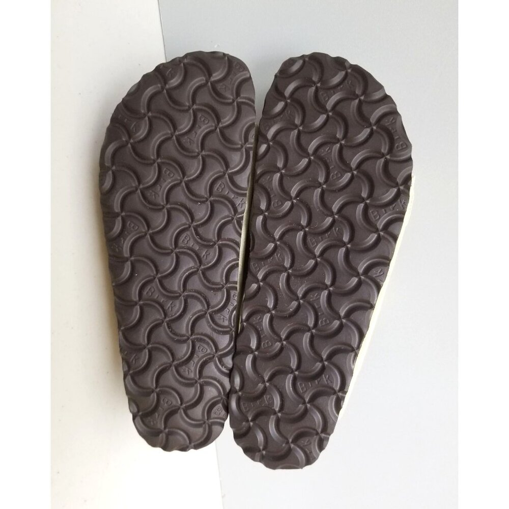 Birkenstock Arizona Soft Footbed Almond Suede Sandals Size 38 Narrow - Picture 5 of 8